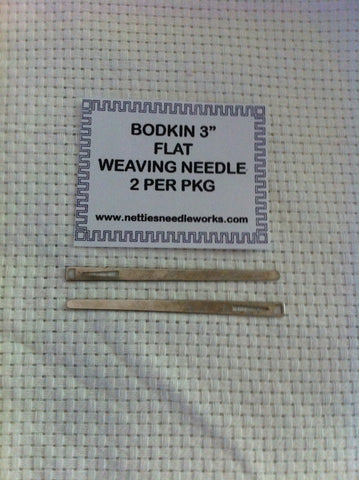 Needles - Bodkin Flat Double Eye/Ribbon Needle